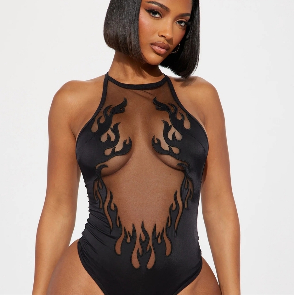 Flaming  body suit